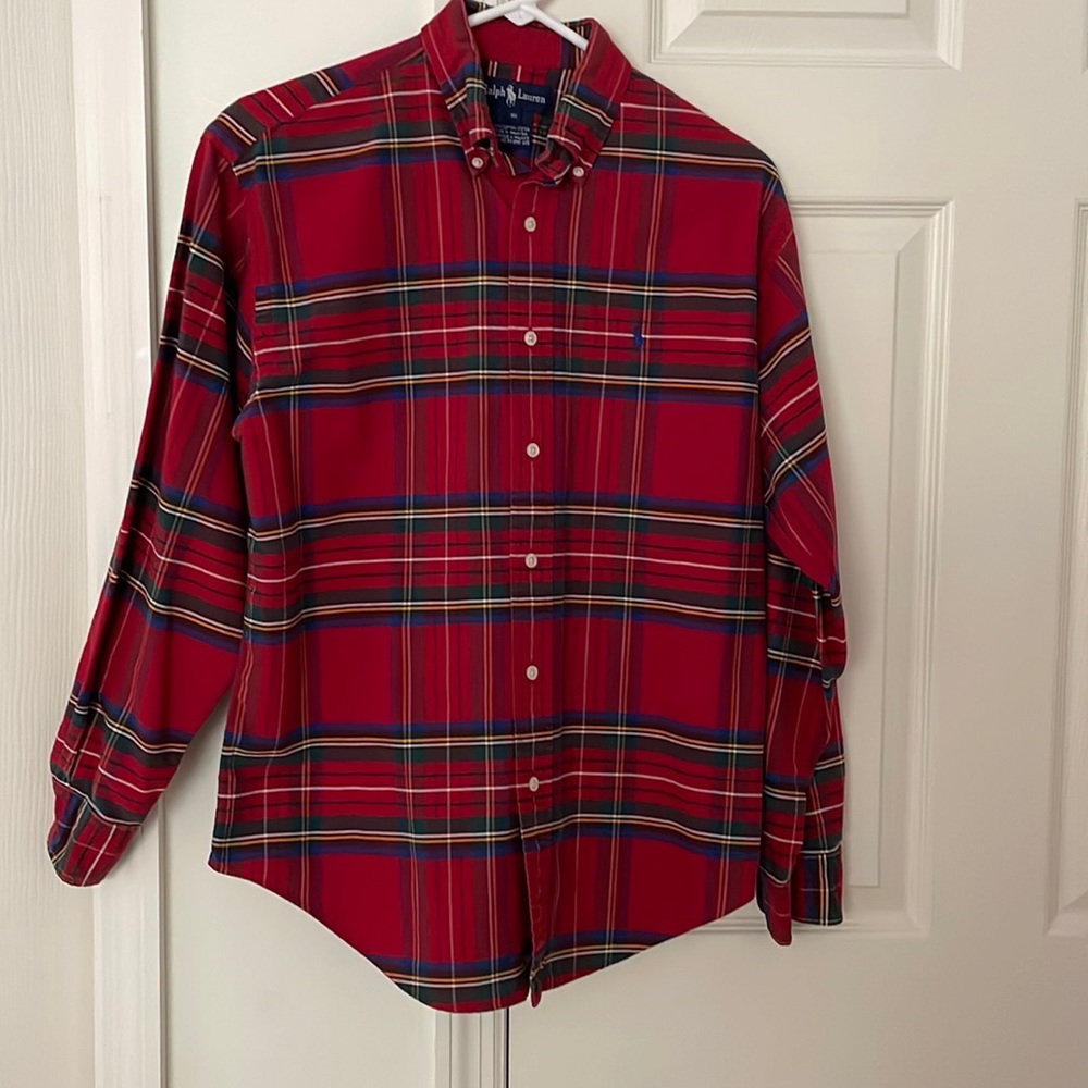 Ralph Lauren boy’s long sleeve dress shirt - runs big.